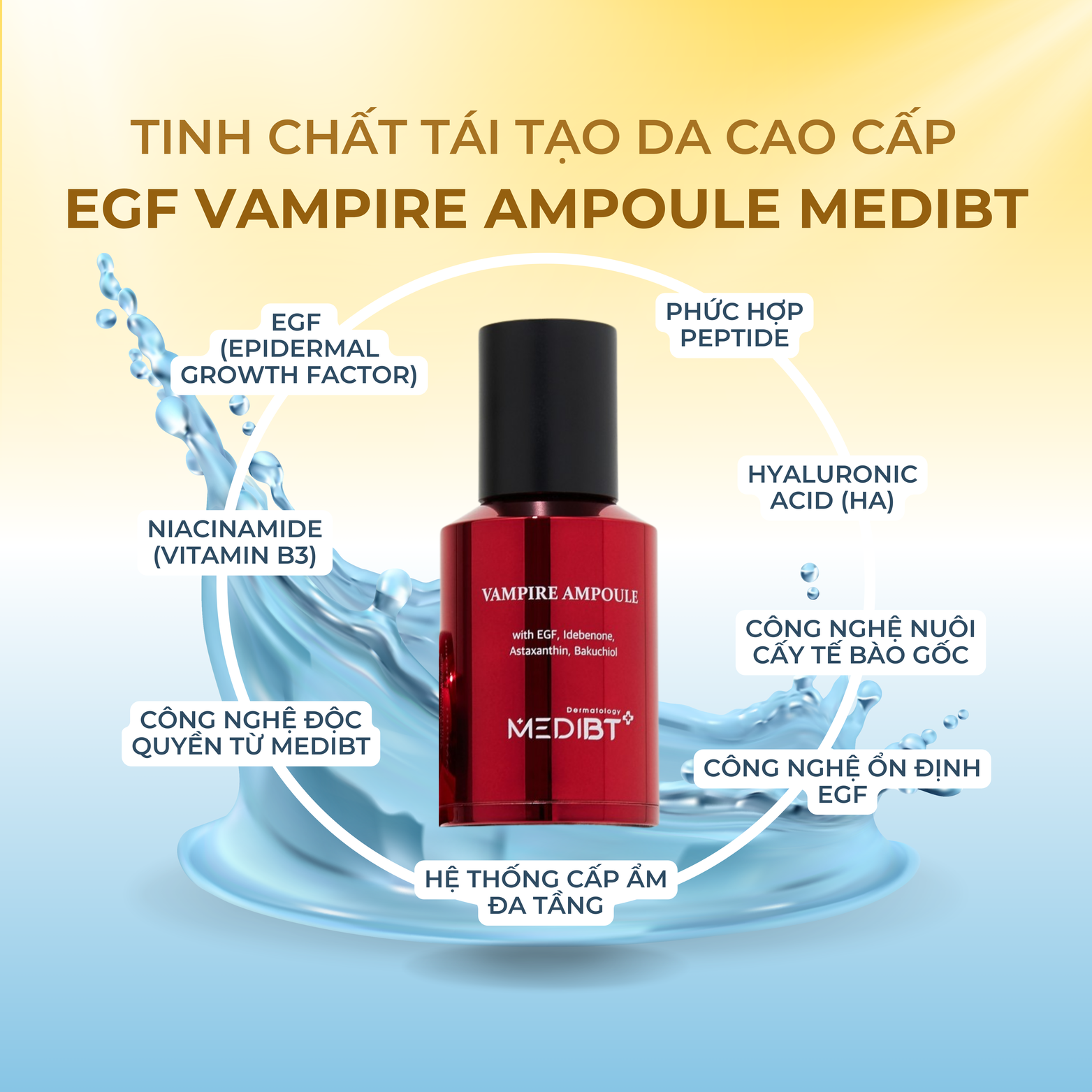 Tinh Chất Tái Tạo Da EGF Vampire Ampoule MEDIBT