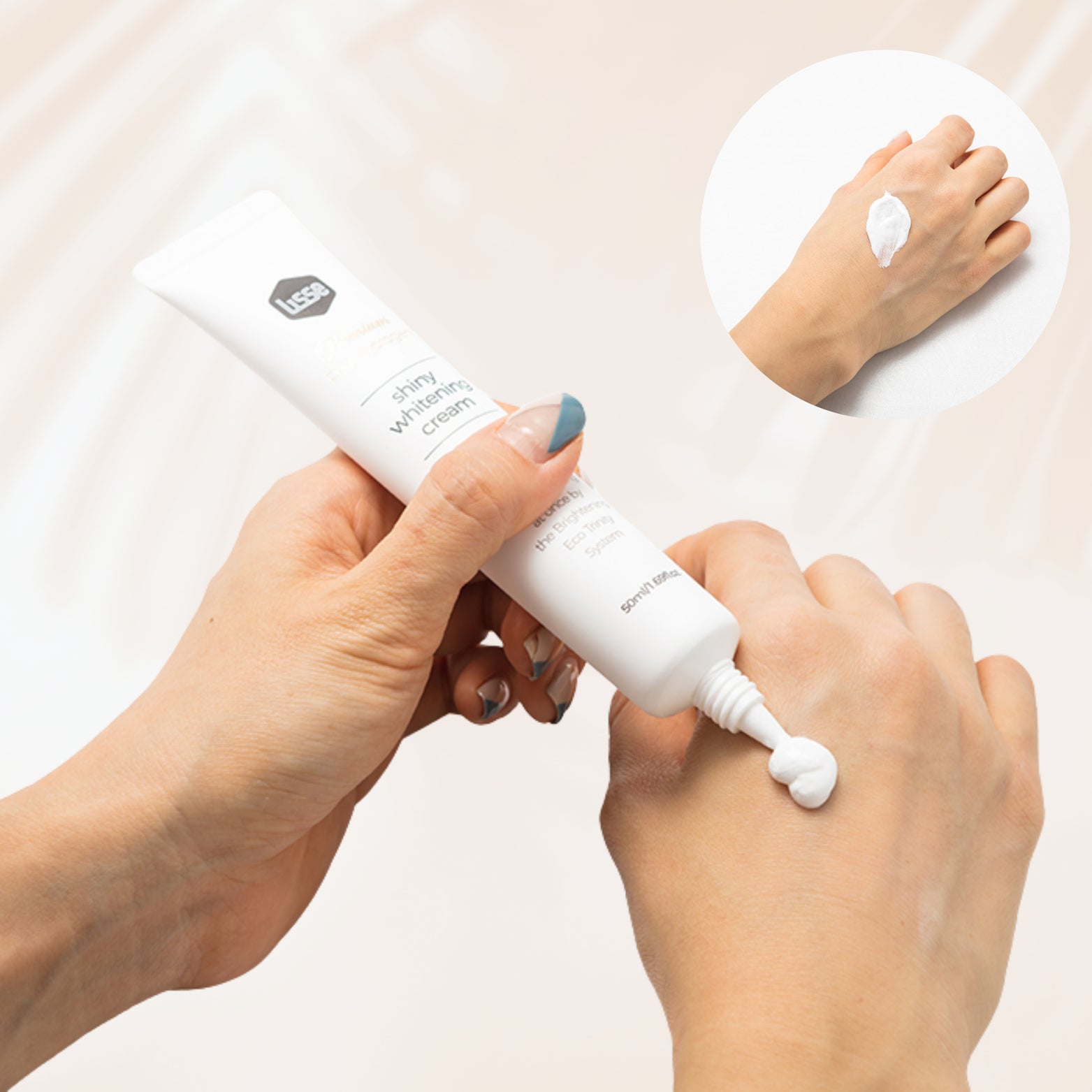 Kem Face Dưỡng Trắng Da Lisse Real Hydrogen Shiny Whitening Cream Tuýp 50ml