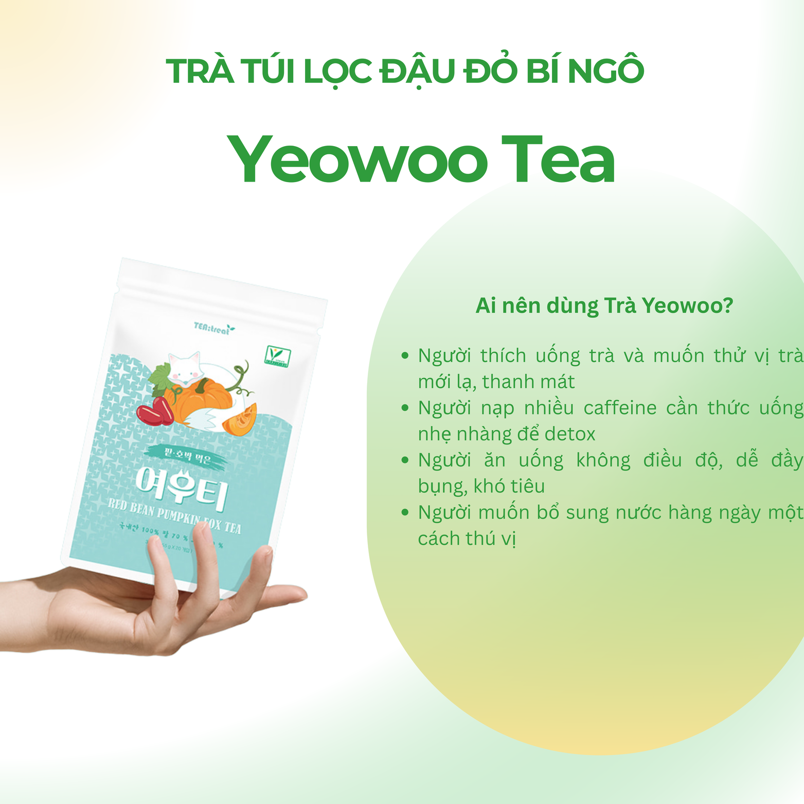 Trà Túi Lọc Giải Rượu Và Hỗ Trợ Thải Độc Gan Yeowoo Tea 20 Gói