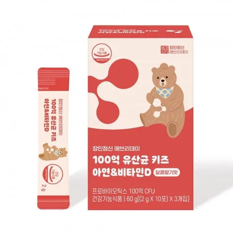 Thực Phẩm Bổ Sung PROBIOTICS + KẼM + VITAMIN D Dành Cho Trẻ Em JANGINJEONGSIN EVERYDAY