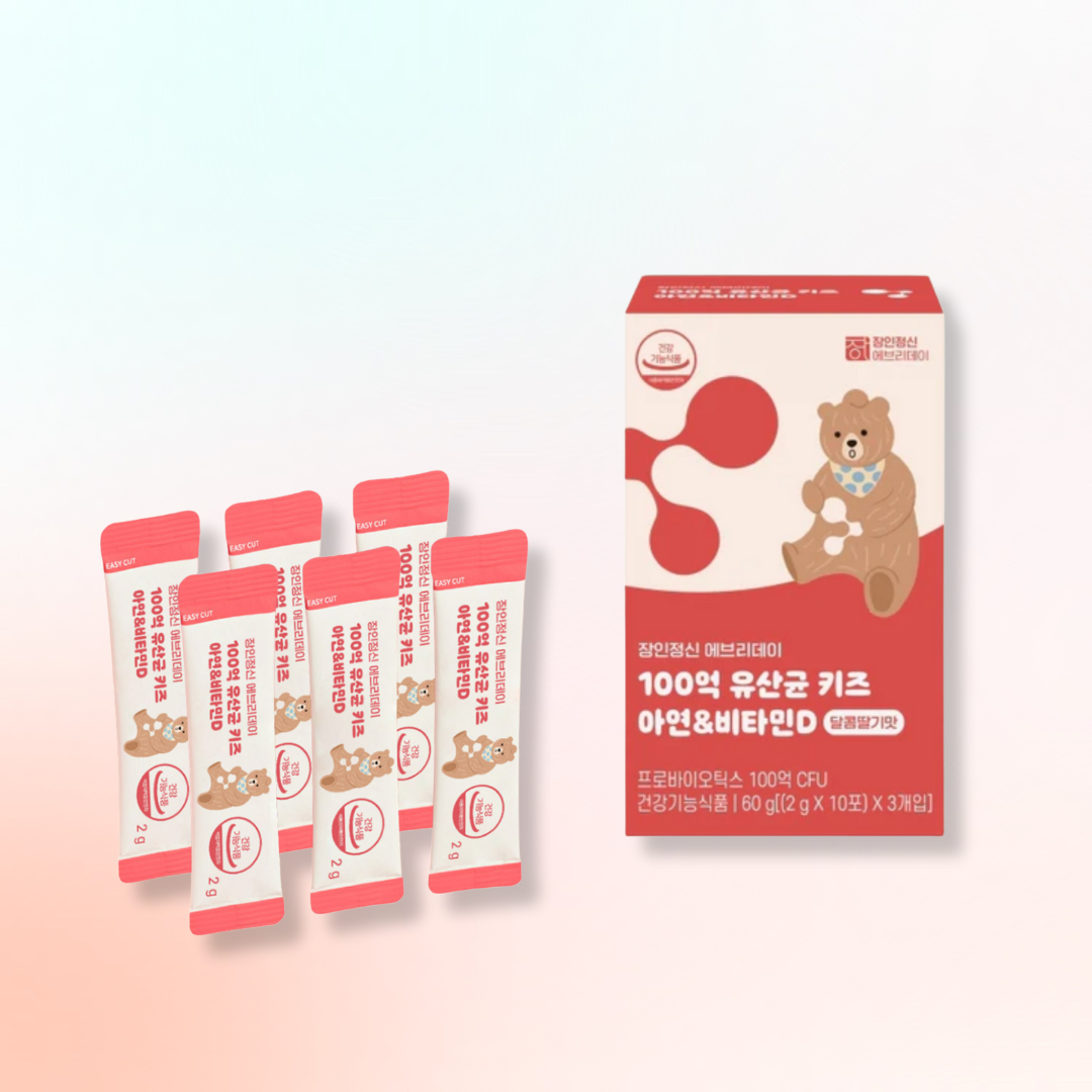 Thực Phẩm Bổ Sung PROBIOTICS + KẼM + VITAMIN D Dành Cho Trẻ Em JANGINJEONGSIN EVERYDAY